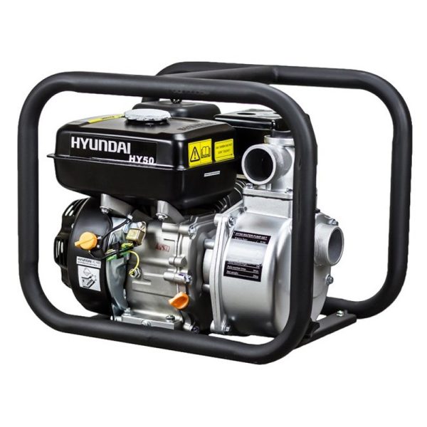 Motopompe à essence Hyundai HY50 5,5 CV, 500 l/m, alt. maximum 27 m.
