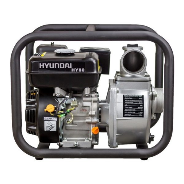 Bomba a gasolina Hyundai HY80 7,0 HP, 1000L/MIN, alt. máximo 30 m.