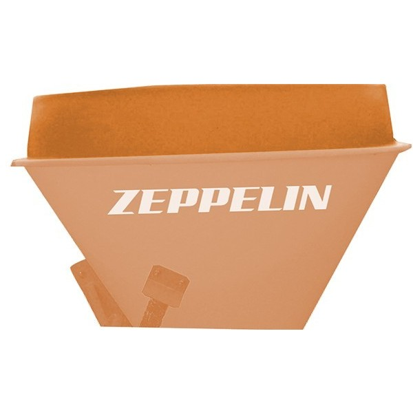 Single disc spreader with simple Zeppelin locator