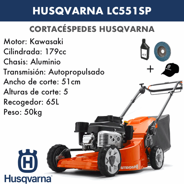 Cortacesped Husqvarna LC551SP 179 CC