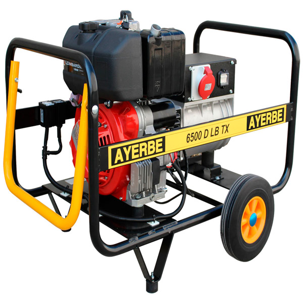 Gerador elétrico a diesel Ayerbe AY-6500 LB TX A / E