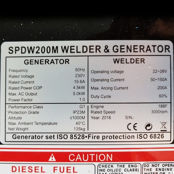 Motor-welder Onda SPDW200M