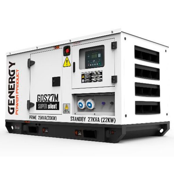 Generador eléctrico Diesel Genergy GDS27M 27 KVA