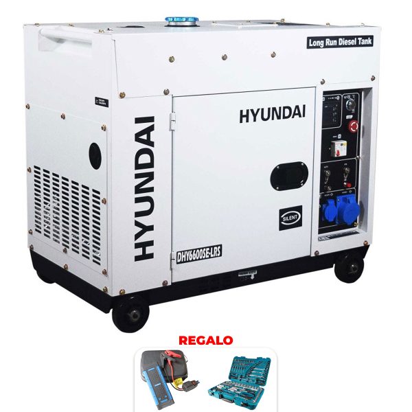 Electric generator Hyundai DHY6600SE-LRS for solar support