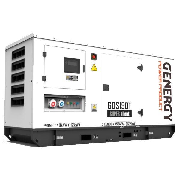 Générateur électrique Genergy GDS150T 158KVA 123KW 400 / 230V