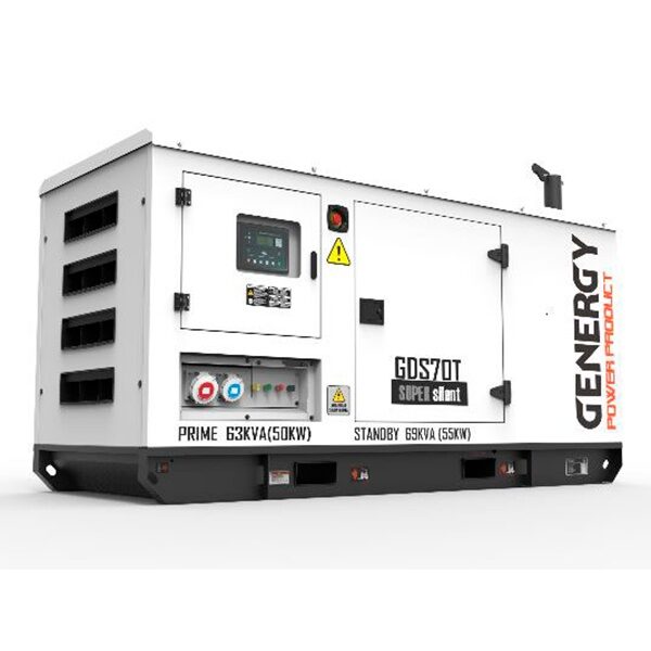 Generatore elettrico diesel Genergy GDS70T 69KVA 55KW 400/230V