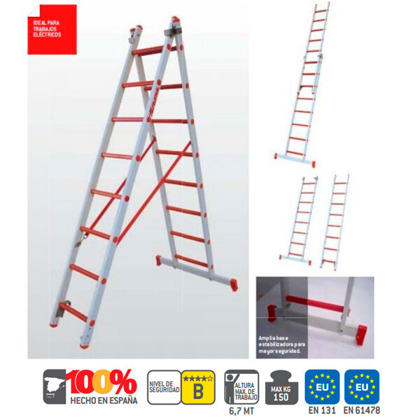 Faraone 2TFVC fiberglass industrial ladder
