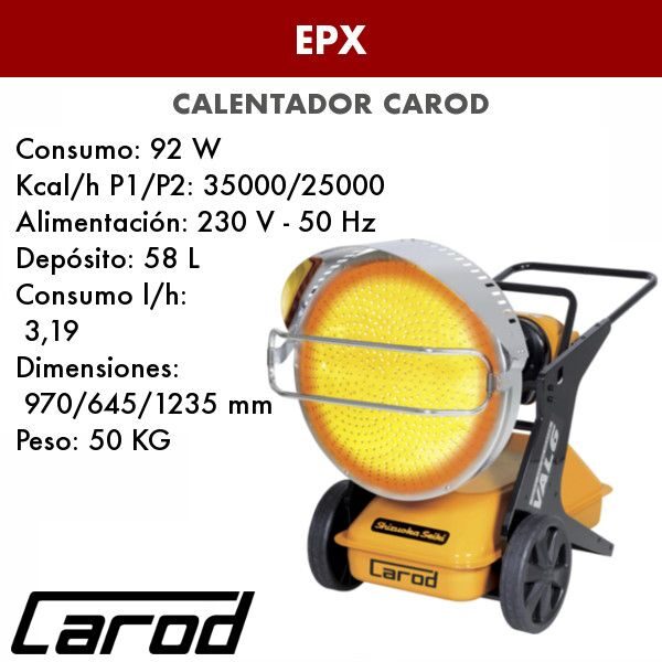 Calentador Carod EPX