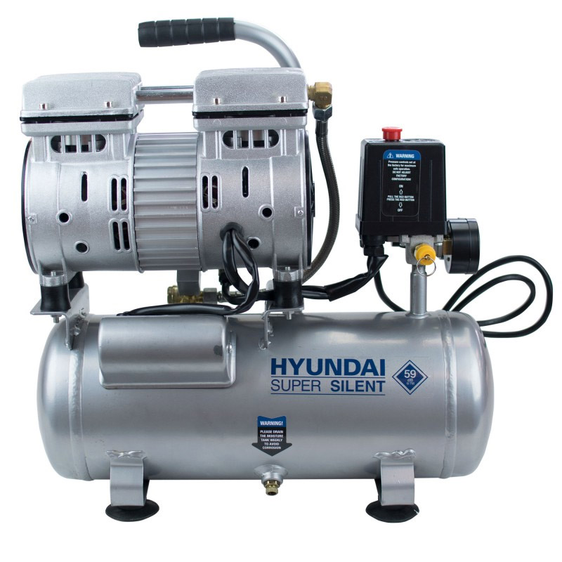 ▷ Compressore silenzioso Hyundai HYAC6-07S - 8BAR - 6lt