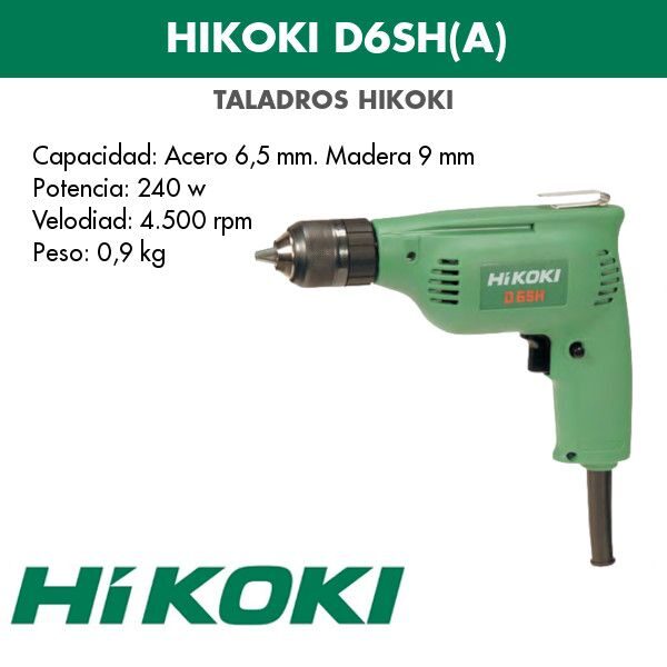 Electric Drill Hikoki D6SH (A) 240w