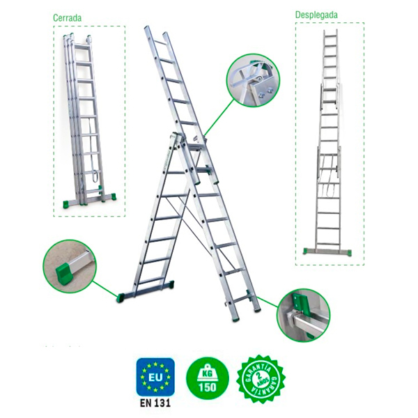 Industrial ladder Faraone Escalibur ES.TRIPLE