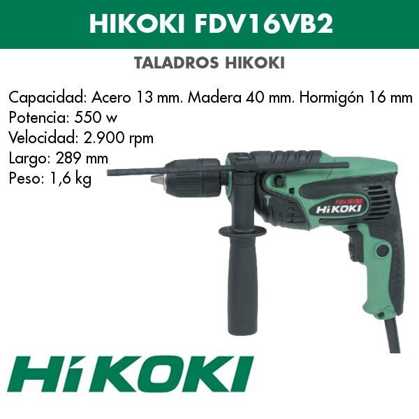 Electric Drill Hikoki FDV16VB2 550w