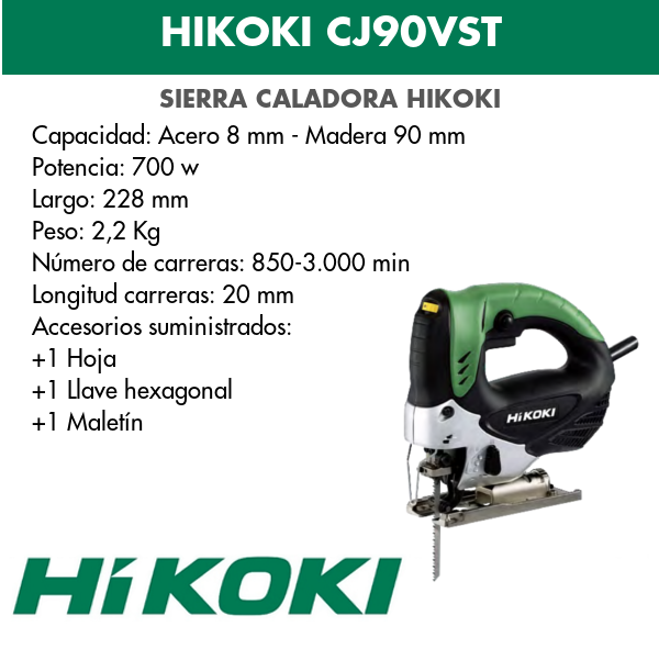 Hikoki Cajon-Säge CJ90VST