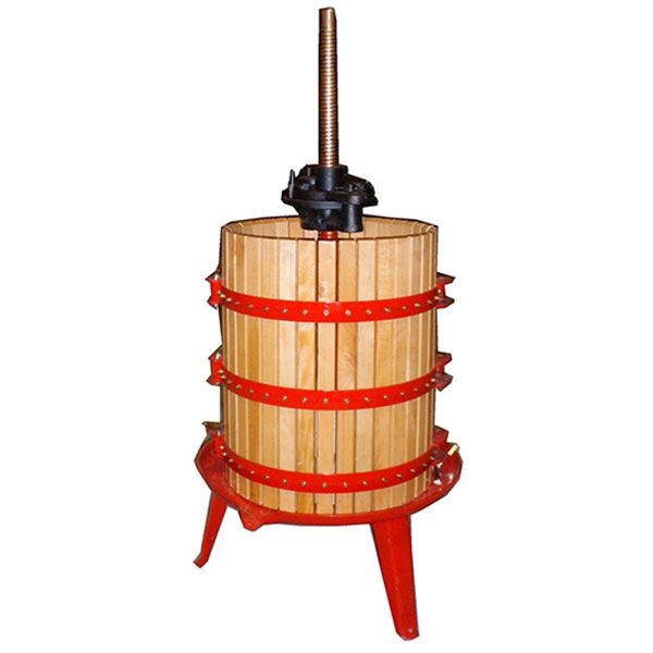 Wooden manual wine press