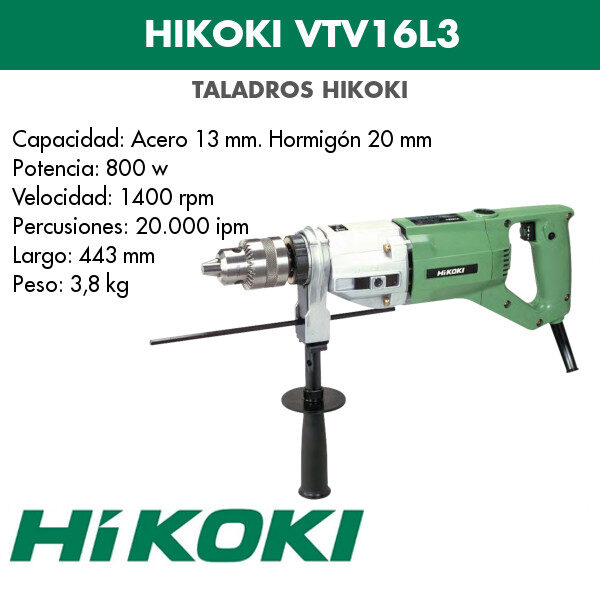 Electric Drill Hikoki VTV16L3 800w