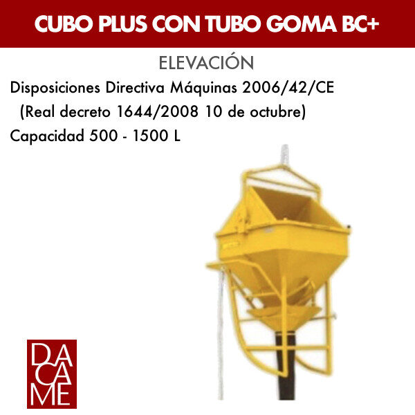 Bucket plus with Dacame BC + rubber tube