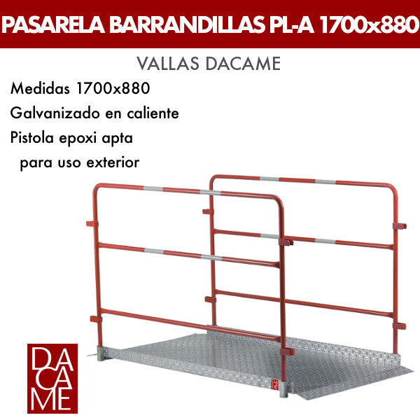 Доріжка з перилами Dacame PL-A 1700x880 (GA/PT)