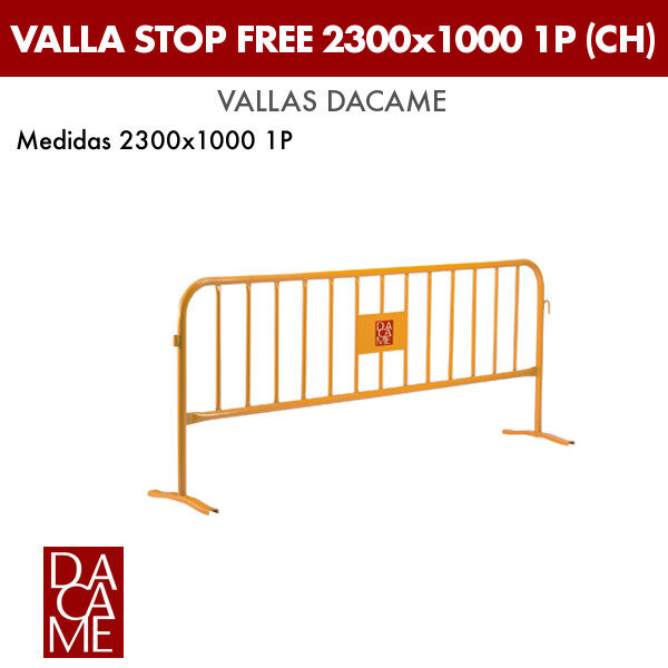 Valla Dacame Stop Free 2300x1000 1P (CH) (Lote 30 ud.)