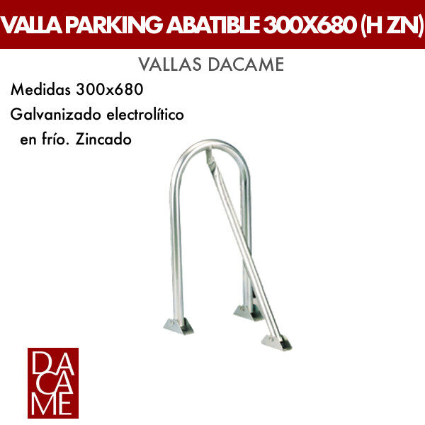 Valla Dacame Parking abatible 300x680 (H ZN)