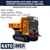 Minidumper Kato-Imer CARRY 107 Soporte portapersonas abatibles