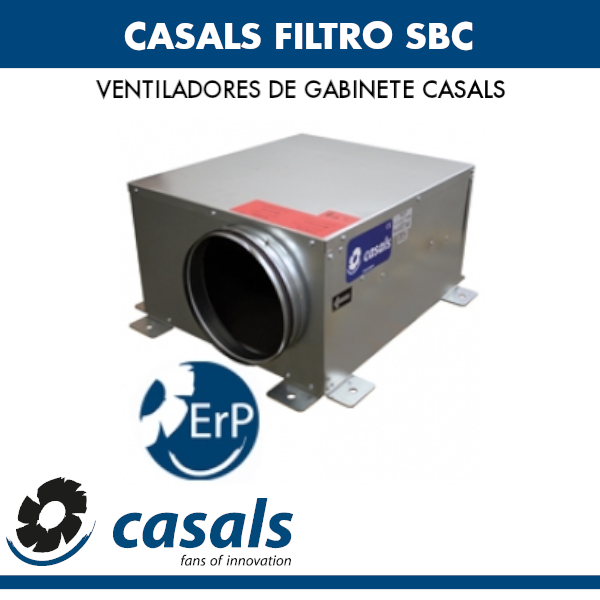 Caja de ventilación Casals FILTRO SBC