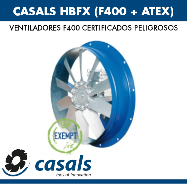 Casals HBFX-Lüfter (F400 + ATEX)