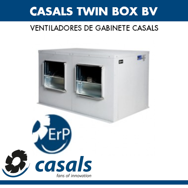 Caja de ventilación Casals TWIN BOX BV