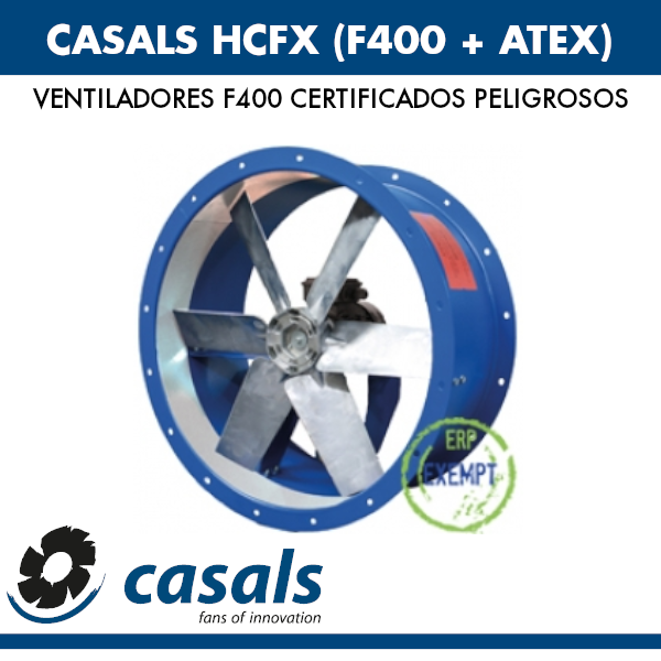 CASALS HCFX Lüfter (F400 + ATEX)