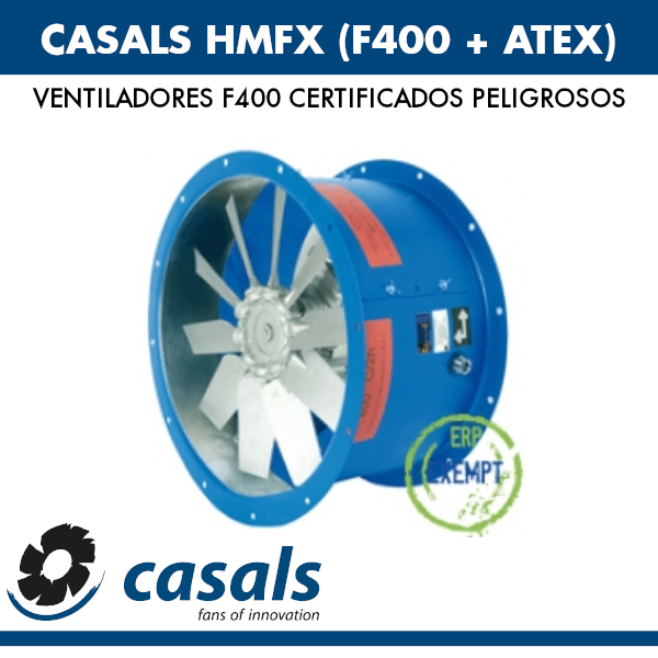 Ventilador CASALS HMFX (F400 + ATEX)