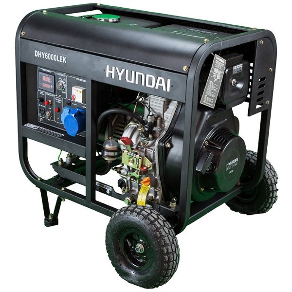 Електричний генератор HYUNDAI DHY6000LEK Diesel mono AE