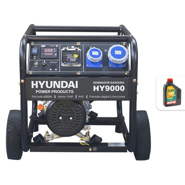 Generador electrico HYUNDAI HY9000K monofasico 6,5 kW