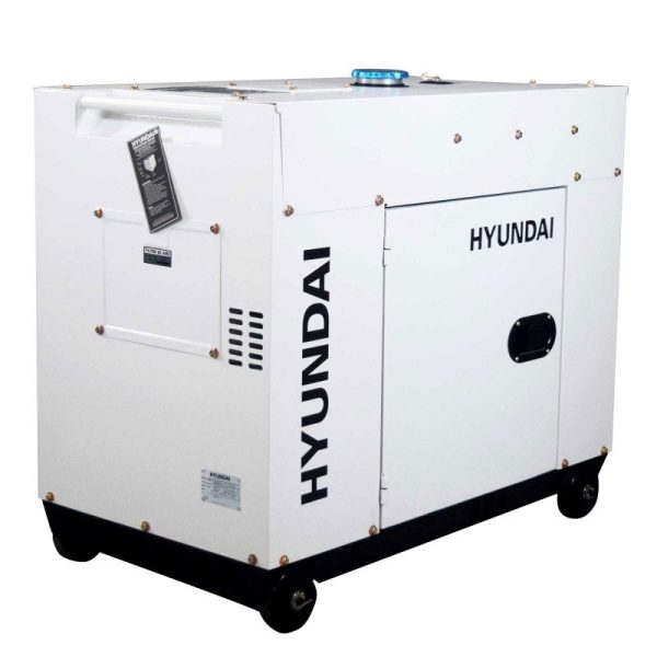 Generador eléctrico Hyundai DHY6600SE-LRS para apoyo solar