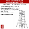 Torres móviles de aluminio Dacame ALU-50 Serie 075 Modelo 7504