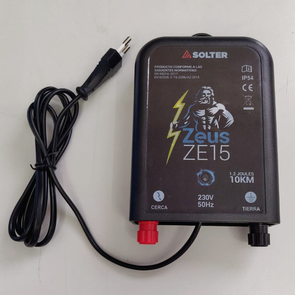 Solter ZEUS ZE-15 راعي كهربائي مع كابل