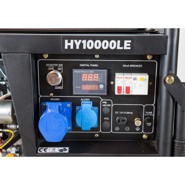 Hyundai HY10000LEK 8,2 kW générateur électrique monophasé 7,8 / 8,2 kW