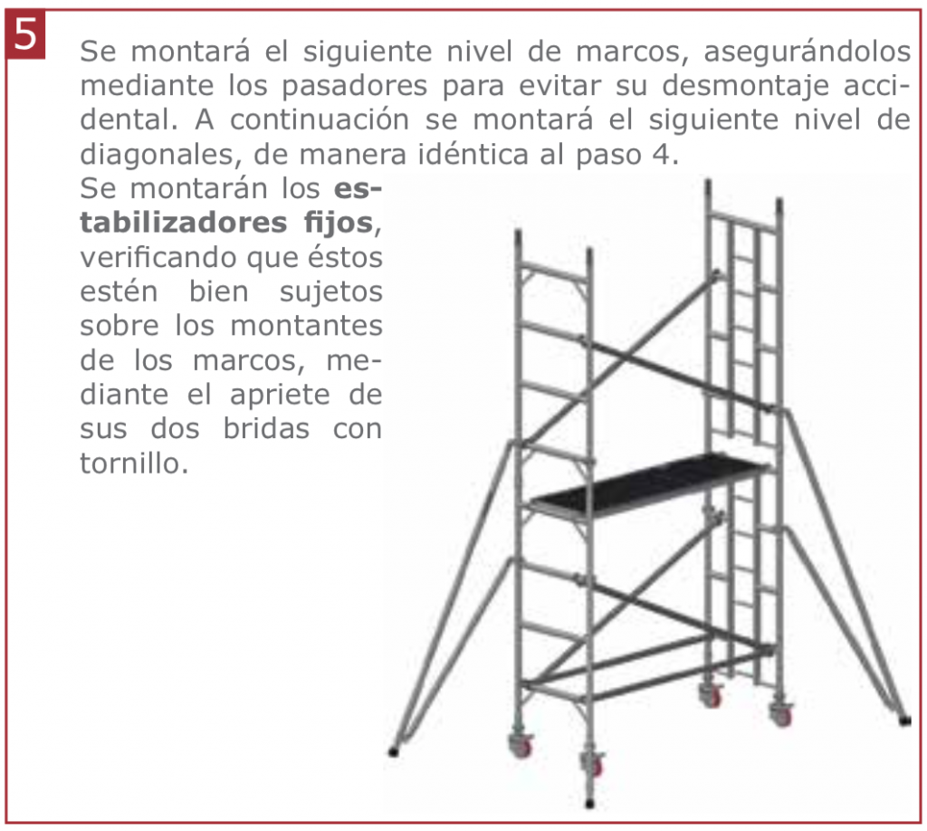 एल्यूमीनियम मोबाइल टावरों Dacame ALU-50 075 श्रृंखला मॉडल 7502