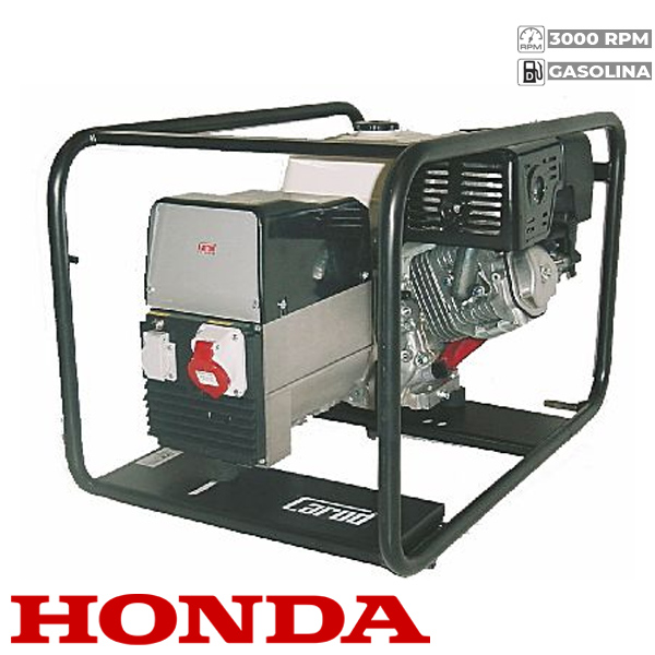 Generador Eléctrico Trifasico Carod CTH-5 con motor Honda GX270 de Gasolina