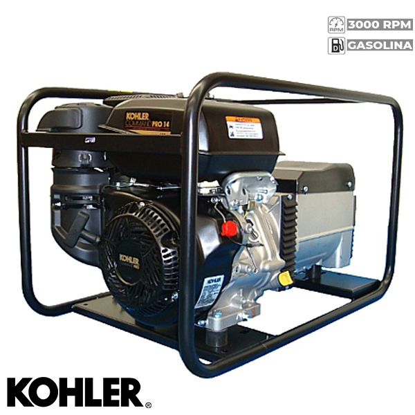 Generador Eléctrico Trifásico Carod CTK-8 con motor Kohler Lombardini CH440 de Gasolina