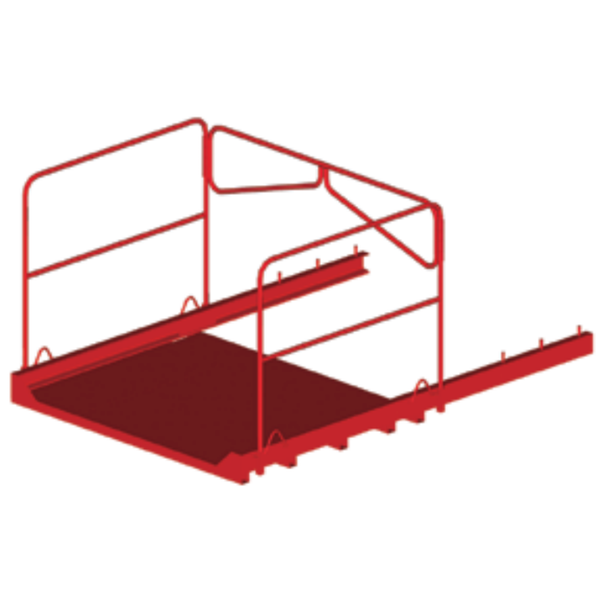 Dacame Free 1200 kg (PT) facade platform + fixed or trapdoor option