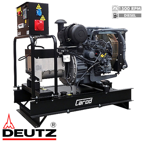 Generador Eléctrico Monofásico Carod CMDM-13L con motor Deutz F2M2011 Diesel