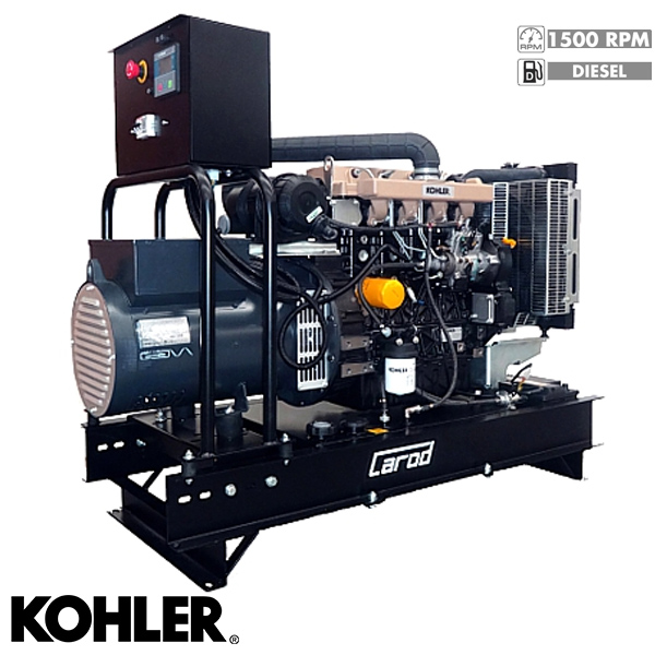 Generador Eléctrico Monofásico Carod CMK-30L con motor Kohler KDI-2504 TM Diesel