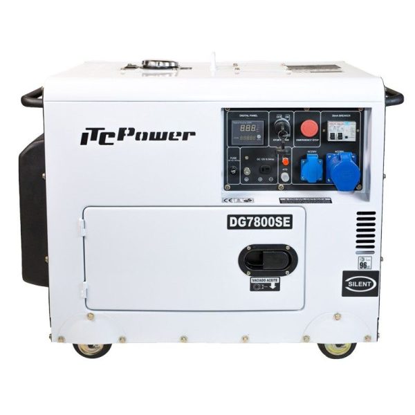 Generatore diesel monofase ITCPower DG7800SE 6300w