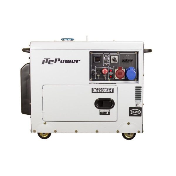 Generador Diésel Insonorizado Full Power ITCPower DG7800SE-T