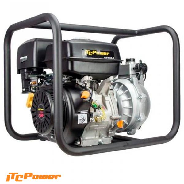 High Pressure Gasoline Motor Pump Double Turbine ITCPower GPH40-2, 13 HP, 350 L / m, max. 90 m.