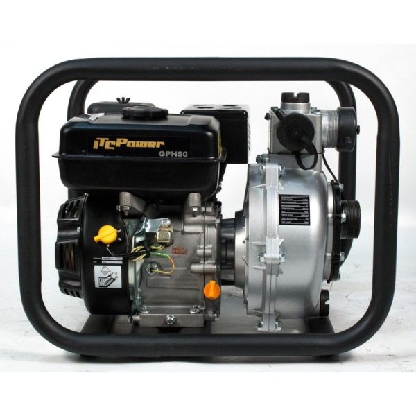 Pompa ITCPower GPH50 cu motor pe benzină de înaltă presiune, 7,0 CP, 500L / min, max. 65 m.