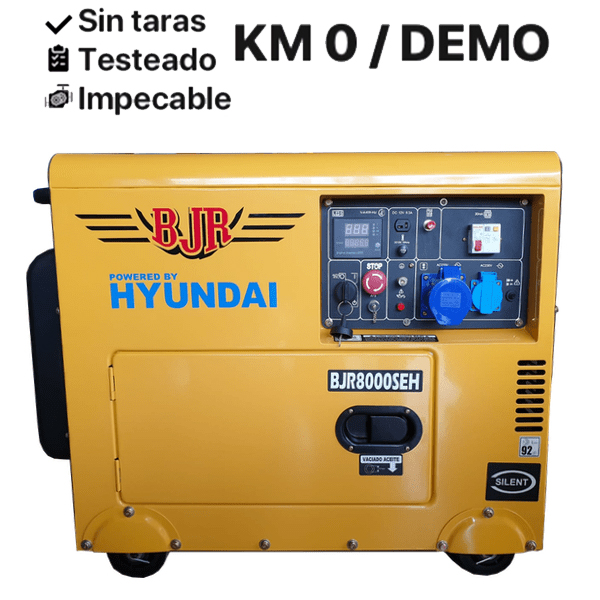 Generatore elettrico per pannelli solari BJR 8000SEH motore Hyundai