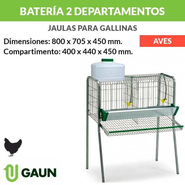 Battery for hens 2 departments