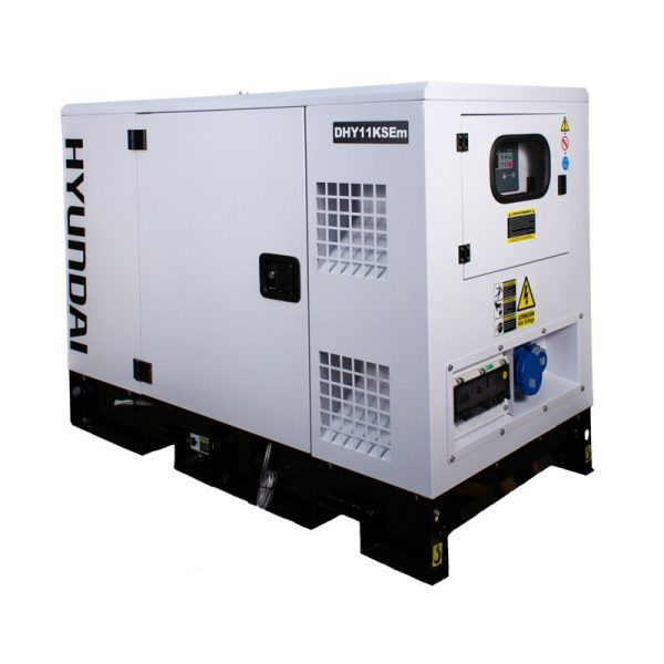 Однофазная звукоизоляционная генераторная установка Hyundai DHY11K (S) Em