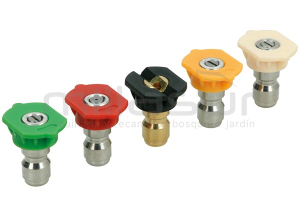 Quick coupling nozzle kit 5 units (0 - 15 - 25 - 40 - soap)