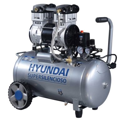 Kompressor Super Silent 24 Liter 8 Bar Kompressor 2 Zylinder 59dB HYUNDAI 